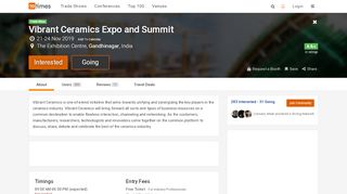 
                            9. Vibrant Ceramics Expo and Summit (Nov 2019), Gandhinagar ...