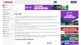 
                            3. VIC TAB Online Betting | Horse Racing Australia & …