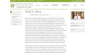 
                            7. Vicki L. Been | William S. Richardson School of Law