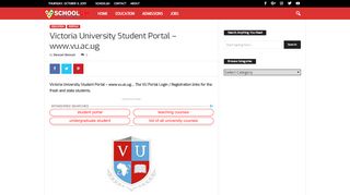 
                            9. Victoria University Student Portal – www.vu.ac.ug