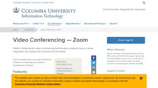 
                            8. Video Conferencing — Zoom | Columbia University ...