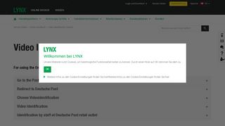 
                            8. Video Identification System - Online-Handbuch | LYNX
