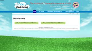 
                            4. Video Lectures - ICAI Cloud Campus