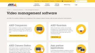 
                            6. Video management software | Axis Communications