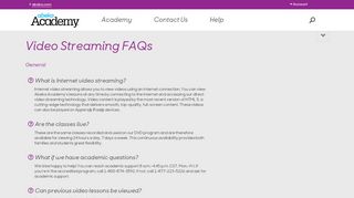 
                            5. Video Streaming FAQs - Abeka