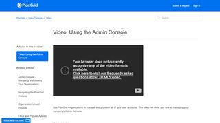 
                            4. Video: Using the Admin Console – PlanGrid