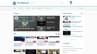 
                            3. video.aukdc.edu.in - AU Webcast