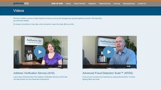 
                            9. Videos | Authorize.Net Payment Gateway | GatewaySetup.com