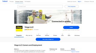 
                            2. Viega LLC Careers and Employment | Indeed.com