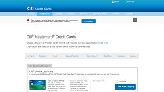 
                            7. View All Citi Mastercard® Credit Cards - Citi.com