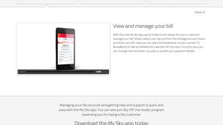 
                            2. View and manage your bill | Sky.com