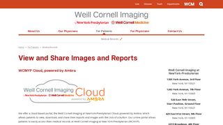 
                            9. View and Share Images and Reports | Weill Cornell Imaging at ...