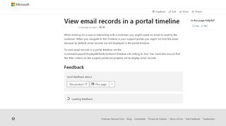 
                            4. View email records in a portal timeline in Dynamics 365 for ...