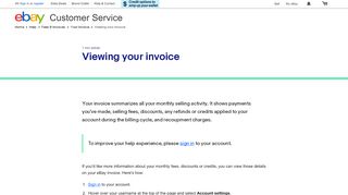 
                            8. View invoice | eBay