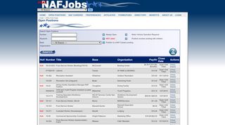 
                            4. View Open Positions - NAF Jobs