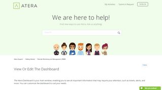 
                            2. View or Edit the Dashboard – Atera Support