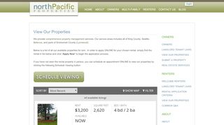 
                            3. View Our Properties - North Pacific Property Management