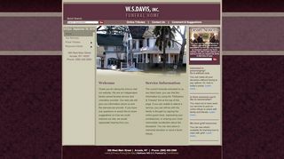 
                            9. View Past Services - WS Davis Funeral Home