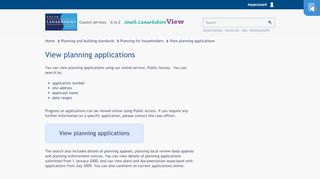 
                            6. View planning applications - South Lanarkshire Council