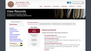 
                            3. View Records - mypinellasclerk.org