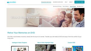 
                            6. View & Share Your Memories - Yesvideo