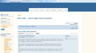 
                            6. View topic - xterm (login shell) questions | www.openqnx.com