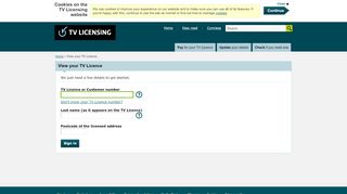 
                            3. View your TV Licence - TV Licensing