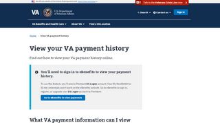 
                            4. View Your VA Payment History | Veterans Affairs
