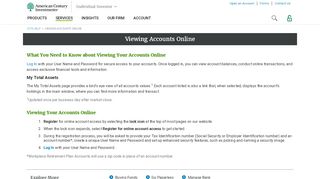 
                            2. Viewing Accounts Online | American Century Investments ®