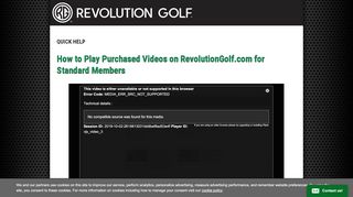 
                            8. Viewing Member Videos - Revolution Golf