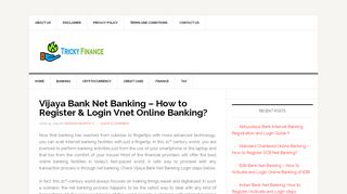 
                            3. Vijaya Bank Net Banking - How to Register & Login Vnet ...