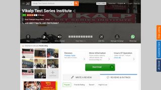 
                            4. Vikalp Test Series Institute, Near Patanjali Mega Store ...