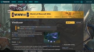 
                            6. Vindicaar | WoWWiki | FANDOM powered by Wikia