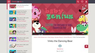 
                            4. Vinko the Dancing Bear Video by BabyGenius | fawesome.tv