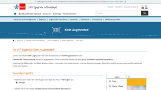 
                            3. VIP-Login | Klett Augmented | Digitales | Klett …