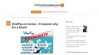 
                            4. ViralPay.co Review - $500 a Day? No, It's a Scam!