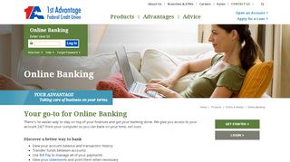 
                            2. Virginia Online Banking Services - 1st Advantage