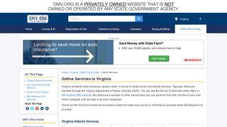 
                            9. Virginia Online Driver & Vehicle Services | DMV.ORG