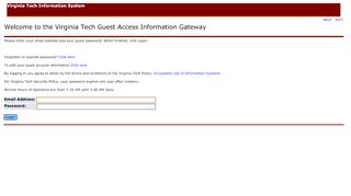 
                            4. Virginia Tech Guest Access Login