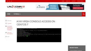 
                            8. Virsh Console KVM Access On CentOS 7 - LinuxAdmin.io