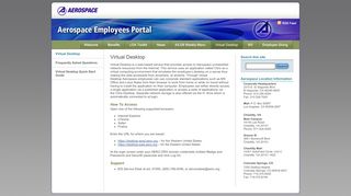 
                            2. Virtual Desktop | Aerospace Employees Portal