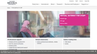 
                            2. Virtual Gateway for Staff - Oxford Brookes University