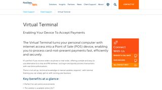 
                            8. Virtual Terminal | First Data