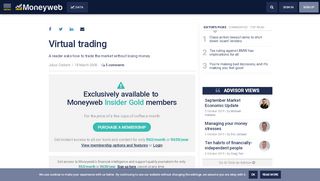 
                            9. Virtual trading - Moneyweb