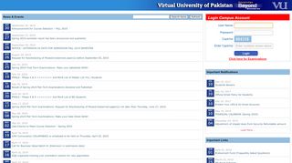 
                            2. Virtual University - PVC Login