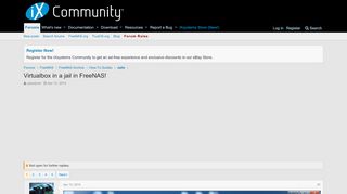 
                            9. Virtualbox in a jail in FreeNAS! | iXsystems Community