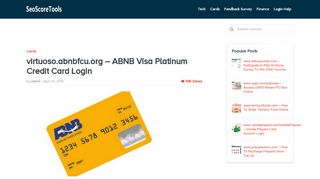 
                            7. virtuoso.abnbfcu.org – ABNB Visa Platinum Credit Card Login