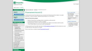 
                            7. Visa - Financement Accord D - mycard.desjardins.com