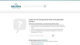 
                            2. VISA Karte bei Galeria beantragen und von den ... - Karstadt