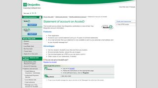 
                            5. Visa - Statement of account on AccèsD